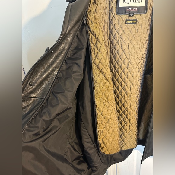 **SOLD** Mens Wilsons M. Julian Leather Jacket with Thinsulate Insulation - Picture 11 of 16
